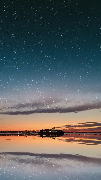 The galaxy is shining