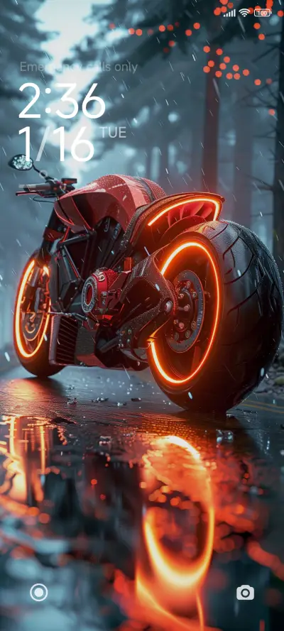 Rainy night moto - Screenshot 1
