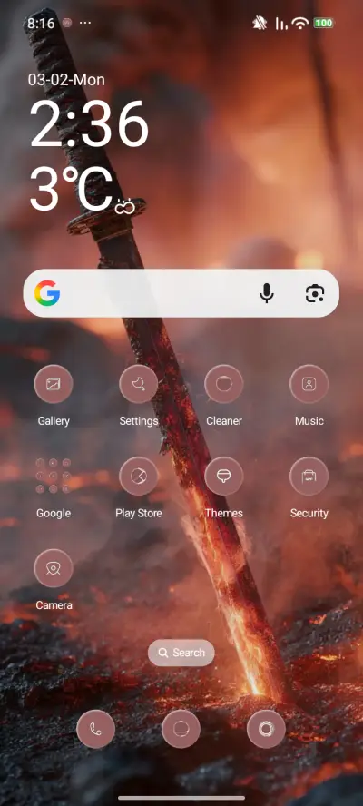 Flaming Sword - Screenshot 2