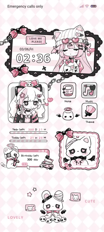 Young Girl THEME for Xiaomi MIUI HyperOS