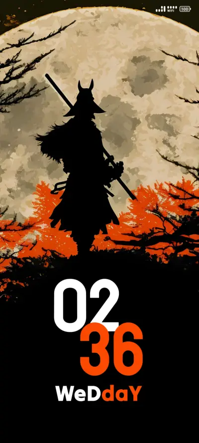 Samurai Moon THEME for Xiaomi MIUI HyperOS