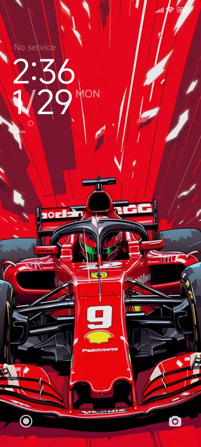 Race car THEME for Xiaomi MIUI HyperOS