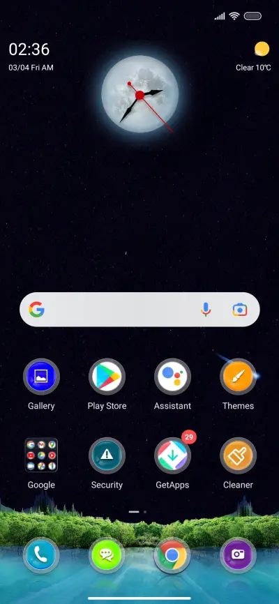 Moon clock - Screenshot 2