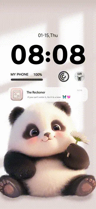 Plush panda THEME for Xiaomi MIUI HyperOS