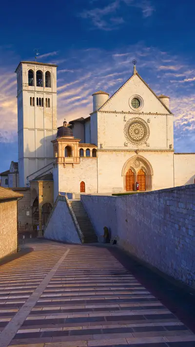 Romantic town in italy