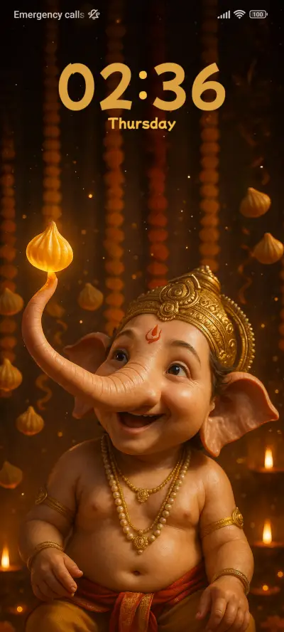 Ganesha with Modak