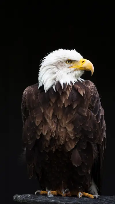 Closeup of bald eagle