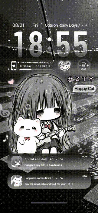 Rainy Gloom THEME for Xiaomi MIUI HyperOS