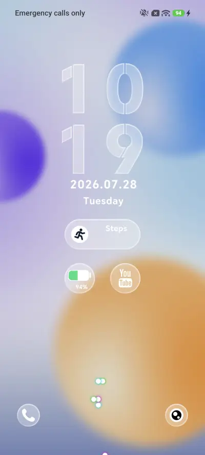 Frosted Bubble Hue THEME for Xiaomi MIUI HyperOS