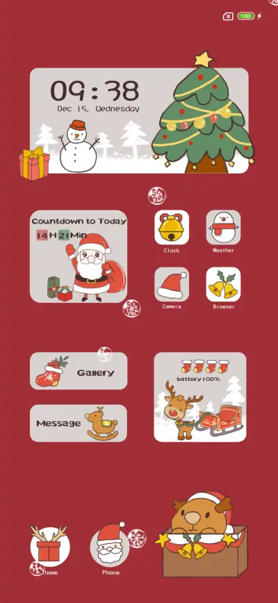 Merry Xmas widget - Screenshot 1