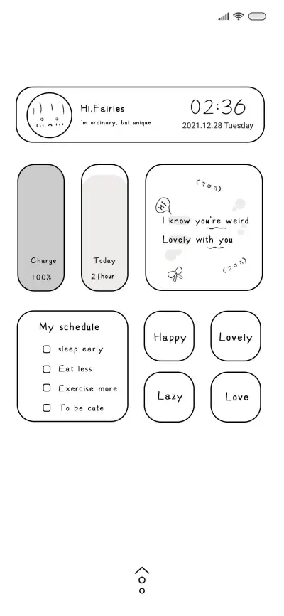 Simple line THEME for Xiaomi MIUI HyperOS