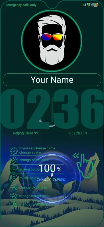 Big Clock v11 Göl Blue