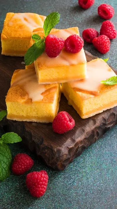 Homemade baked pudding cake2