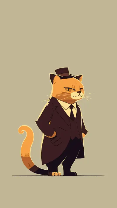 Illustration of the cat boss - Screenshot 1