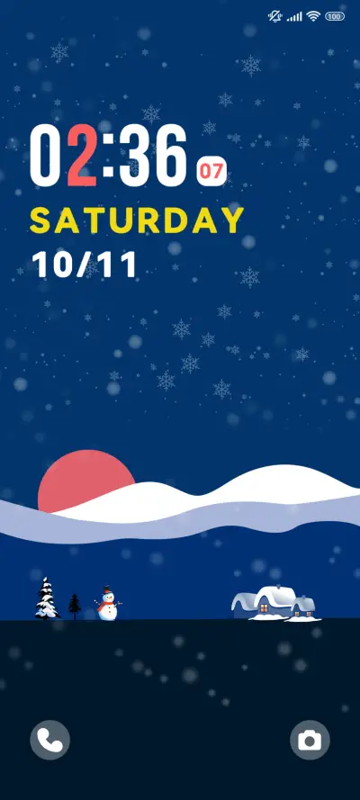 Flat Snowscape - Screenshot 1