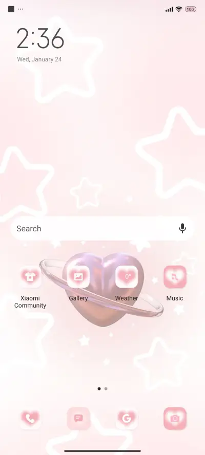 Pink heart - Screenshot 2