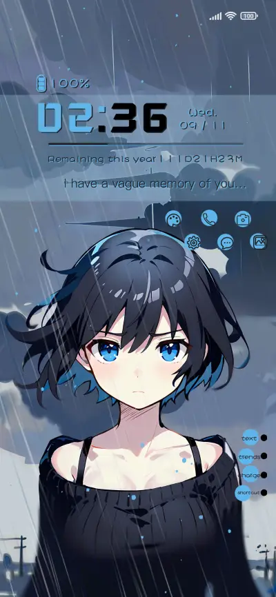 girl in the rain - Screenshot 2
