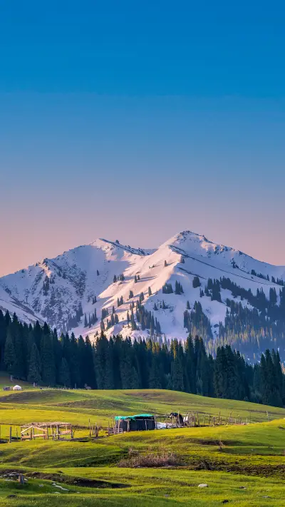 Grassland snow capped mountains in Xinjiang - Screenshot 1