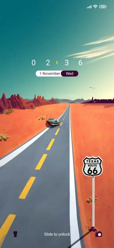Route66 1990 THEME for Xiaomi MIUI HyperOS