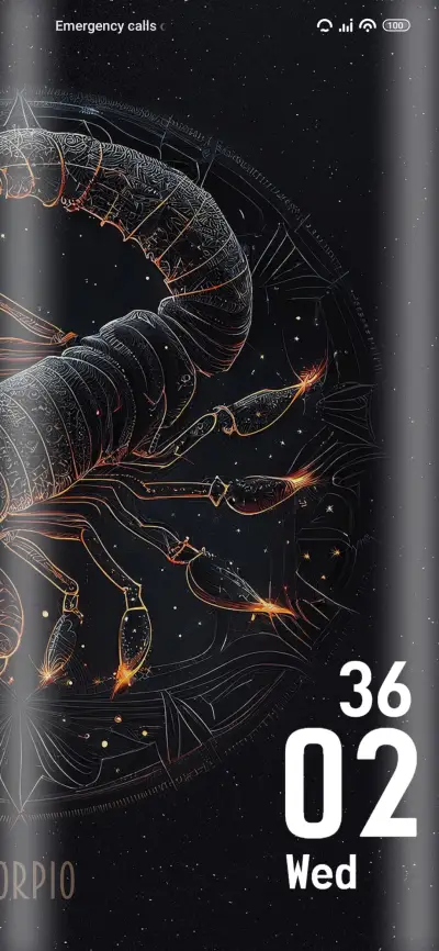 Scorpio star sign THEME for Xiaomi MIUI HyperOS