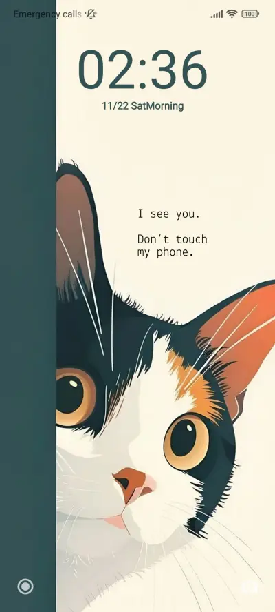 Peekaboo Cat Theme - Screenshot 1