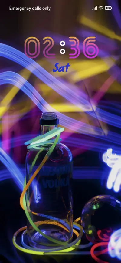 Bottle Lights THEME for Xiaomi MIUI HyperOS