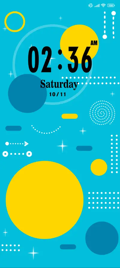 Geometric cosmic THEME for Xiaomi MIUI HyperOS