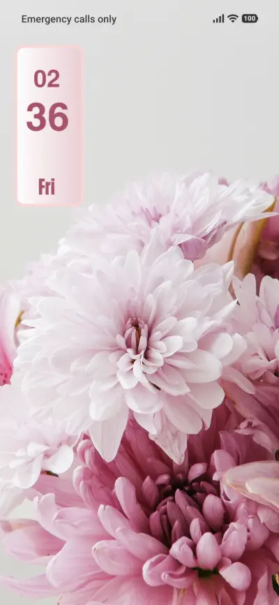 Pink Flowers THEME for Xiaomi MIUI HyperOS