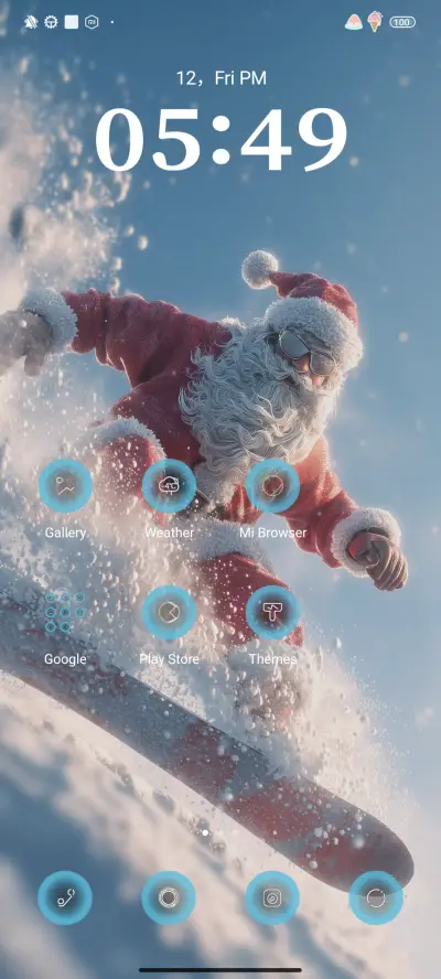 Skiing Santa - Screenshot 2