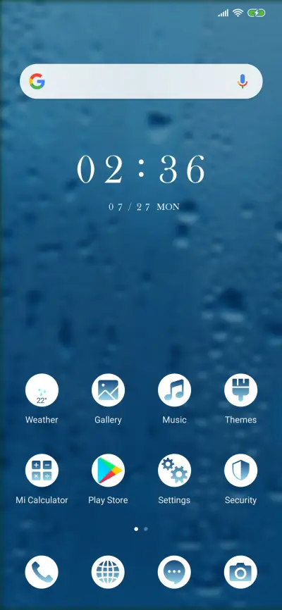 Rainy Drops - Blue_3MDS - Screenshot 2