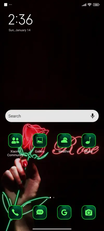 neon rose - Screenshot 2