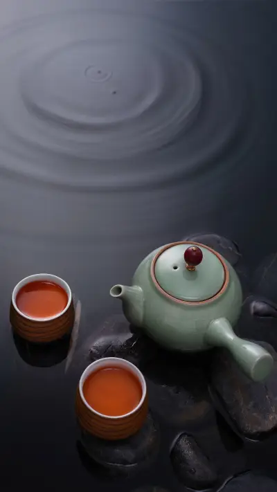 The difference between drinking tea and drinking boiled wate