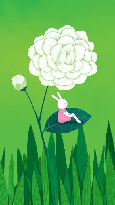 哲理兔出插画-【视觉中国】