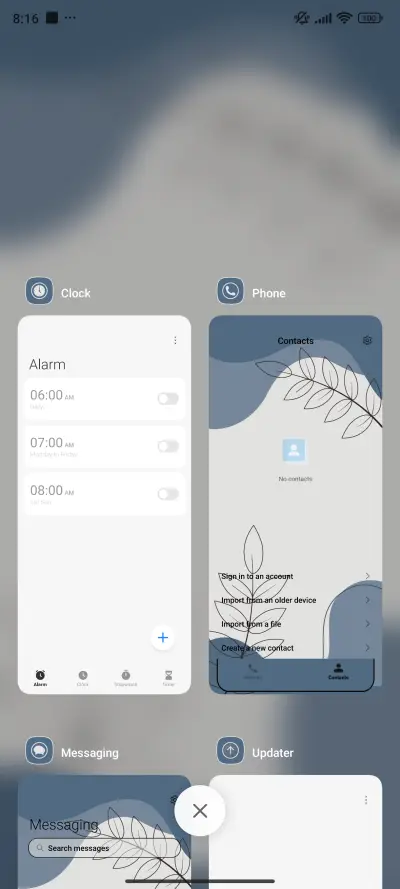 Calm blue space - Screenshot 4