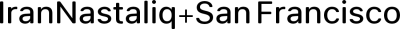 IranNastaliq+San Francisco FONT for Xiaomi MIUI HyperOS