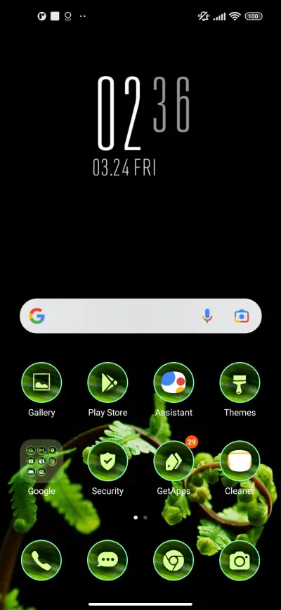 amoled leaves - Screenshot 2