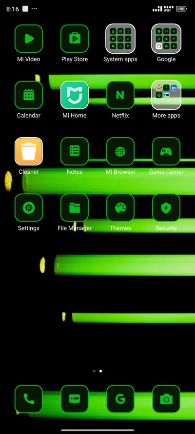 Neon Green Lines - Screenshot 3