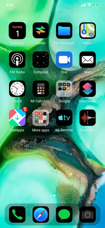 iOS Black v11 - Screenshot 3