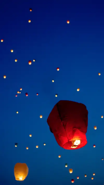 孔明灯- 【视觉中国】03