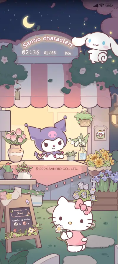 Sanrio flower shop