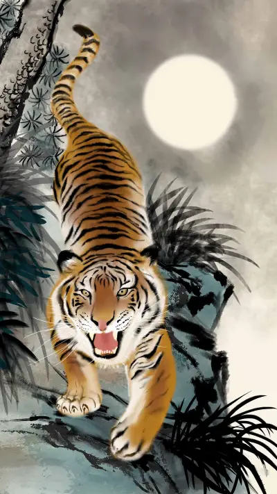 The most expensive tiger painting 97