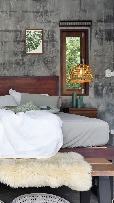 Plain facing cement wall 4