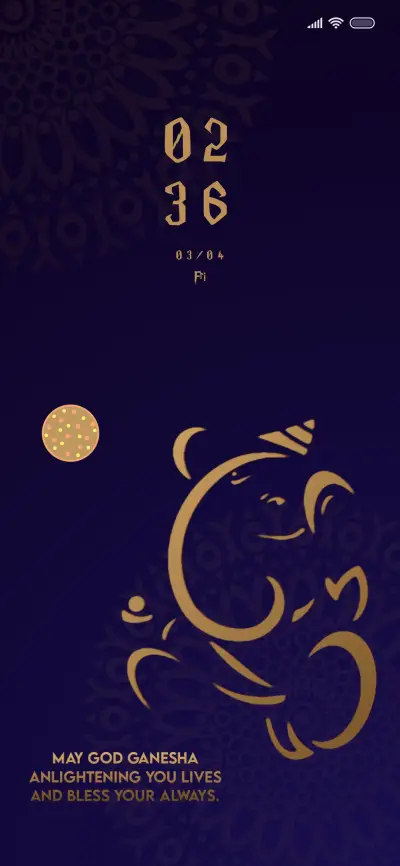 Golden Ganesha THEME for Xiaomi MIUI HyperOS
