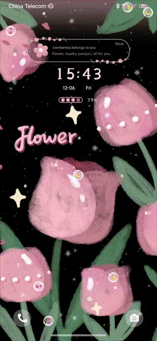 Pink Black Flower - Screenshot 1