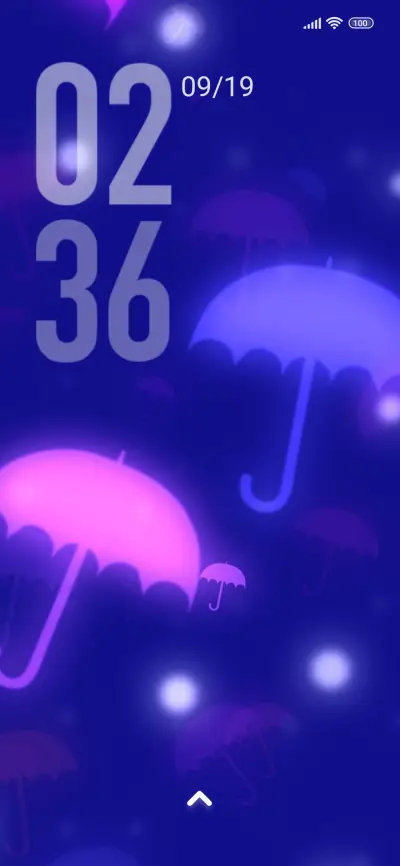 neon umbrella - Screenshot 1