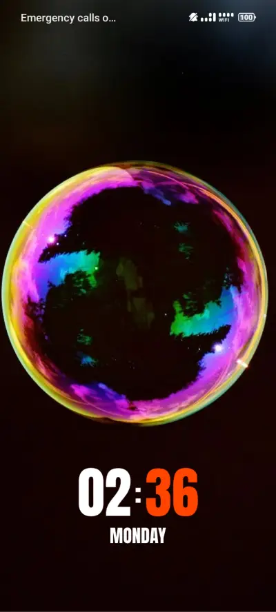 colorful bubble