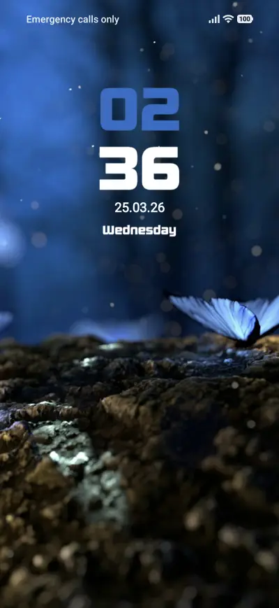 Blue Butterflies THEME for Xiaomi MIUI HyperOS