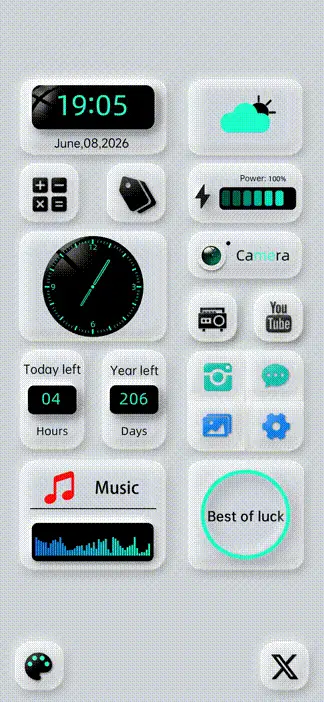 Glass scrub THEME for Xiaomi MIUI HyperOS