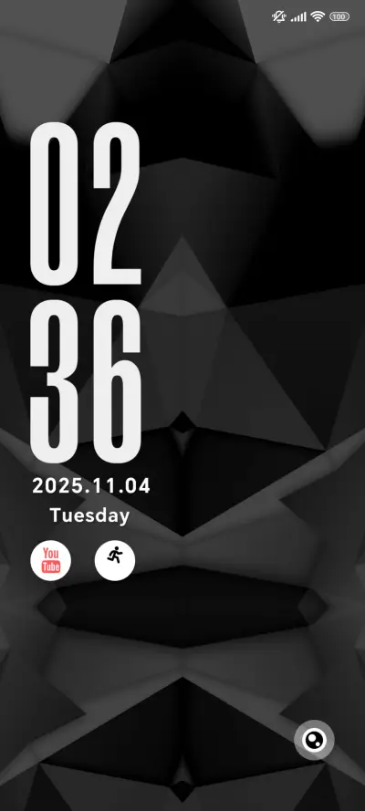 Minimal Black Geo THEME for Xiaomi MIUI HyperOS
