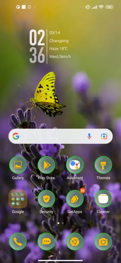 lavender butterfly - Screenshot 2